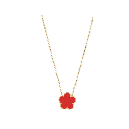 Clover Bracelet for Women Girls 14K Gold Silver Plated Stainless Steel Five Leaf Flower Dainty Lucky Link Bracelets Jewelry