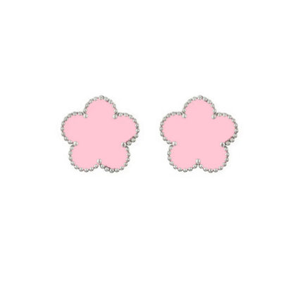 Clover Bracelet for Women Girls 14K Gold Silver Plated Stainless Steel Five Leaf Flower Dainty Lucky Link Bracelets Jewelry