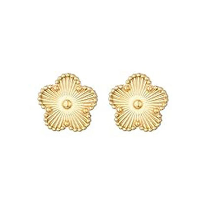 Clover Bracelet for Women Girls 14K Gold Silver Plated Stainless Steel Five Leaf Flower Dainty Lucky Link Bracelets Jewelry