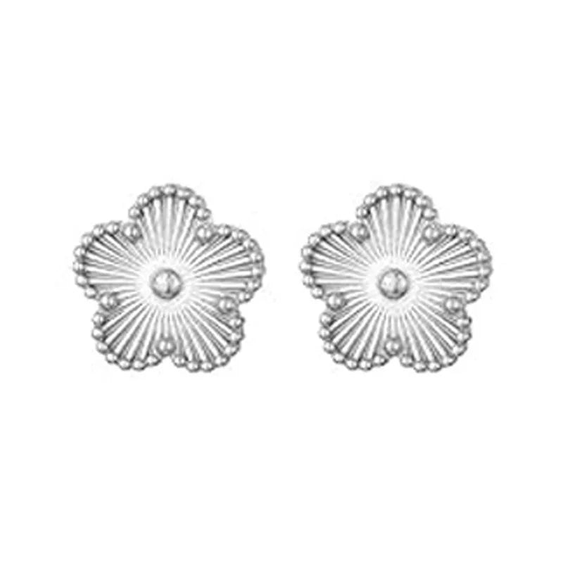 Clover Bracelet for Women Girls 14K Gold Silver Plated Stainless Steel Five Leaf Flower Dainty Lucky Link Bracelets Jewelry