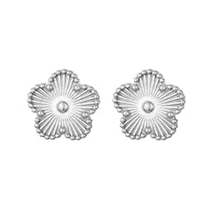 Clover Bracelet for Women Girls 14K Gold Silver Plated Stainless Steel Five Leaf Flower Dainty Lucky Link Bracelets Jewelry